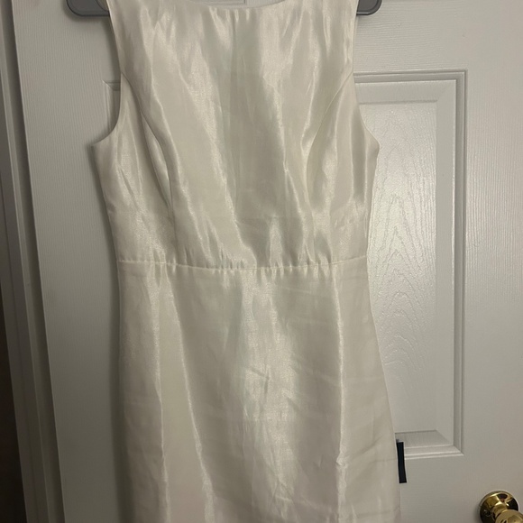 Lulus Sophisticated Selection White Sleeveless Backless Mini Dress - Size M - Picture 6 of 6